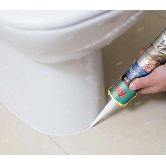 Silikon uniwersalny Akfix 100e 280ml - SZARY